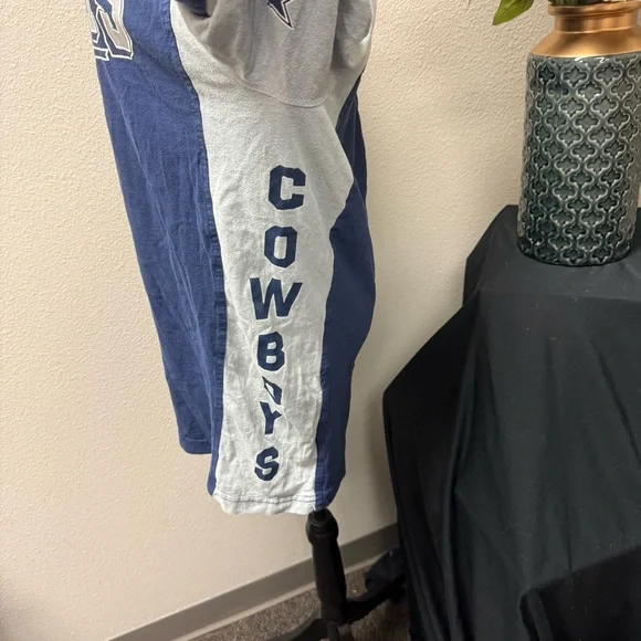 Dallas Cowboys Navy & Gray Raglan Long Sleeve Graphic Tee by Hands High L - Picture 3 of 10